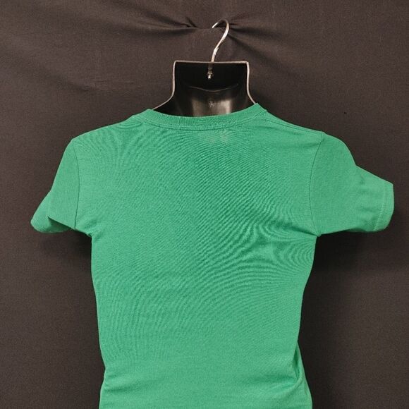 BOY'S GREEN DEER MOTIF SHORT SLEEVE T SHIRT - Picture 2 of 4